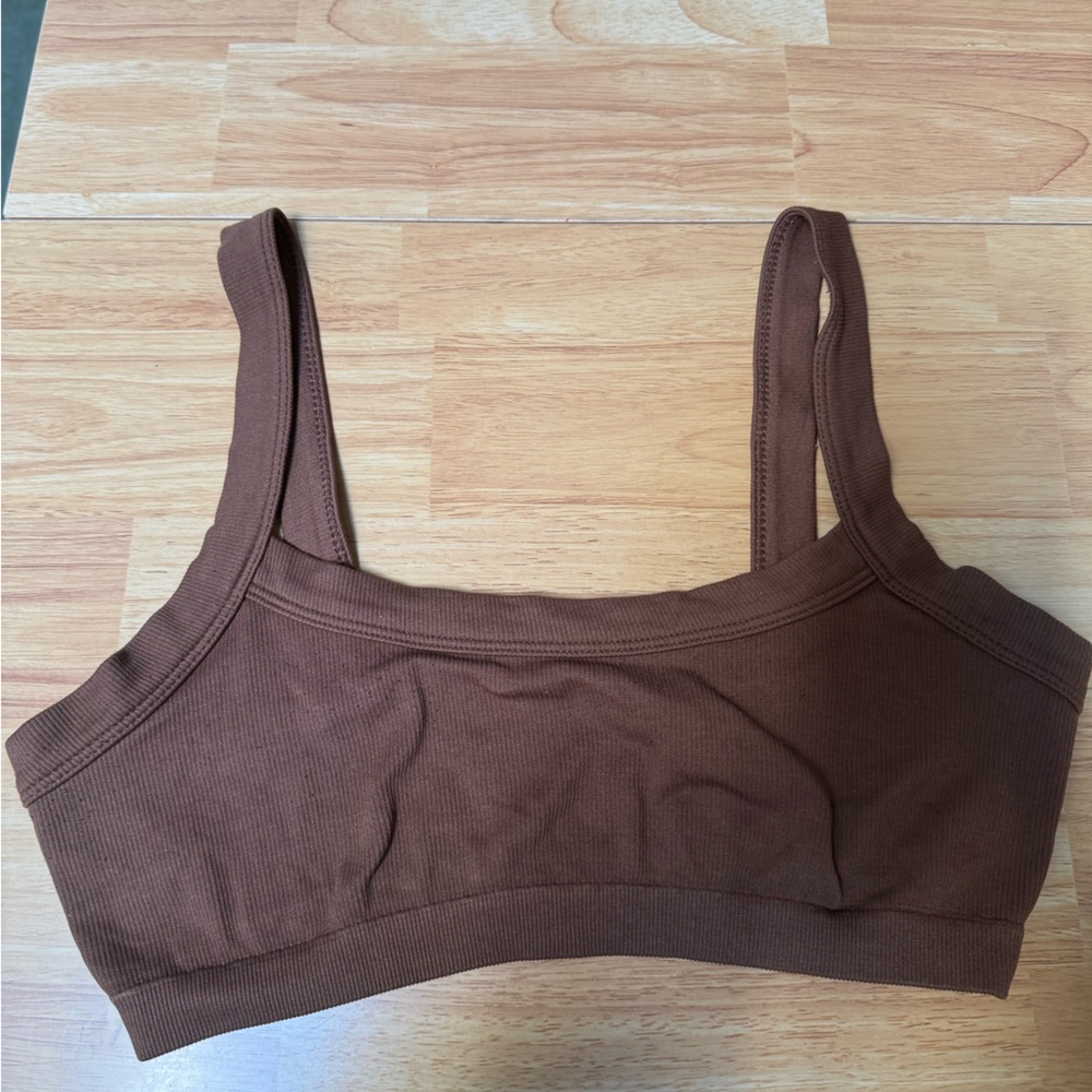 Urban outfitters Brown Ribbed Bra